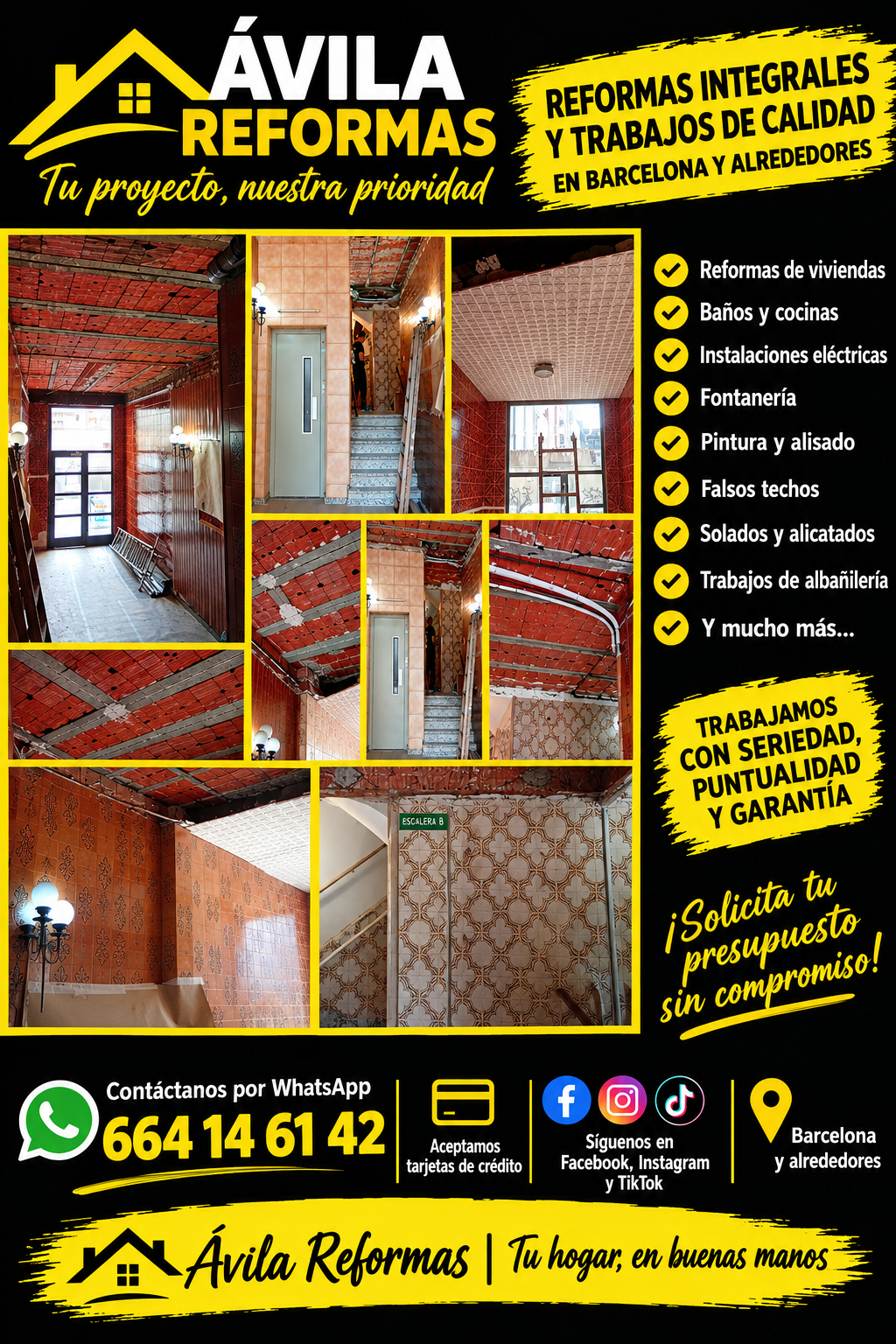 Trabajo de reforma de Ávila Reformas